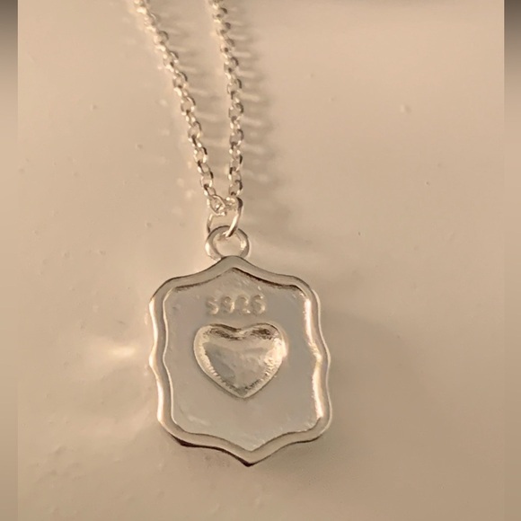 Sterling silver .925 Pendant Heart Necklace - Picture 3 of 5